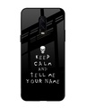 Shop Keep Calm Premium Glass Case for OnePlus 6T(Shock Proof, Scratch Resistant)-Front