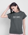 Shop Keep It Simple Boyfriend T-Shirt-Front