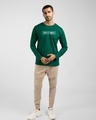 Shop Keep It Simple Full Sleeve T-Shirt Forest Green-Full