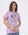 Shop Keep Smiling Minnie Boyfriend T-Shirt (DL)-Front