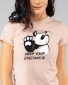 Shop Keep Your Distance Panda Half Sleeve Printed T-shirt-Front