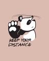 Shop Keep Your Distance Panda Half Sleeve Printed T-shirt