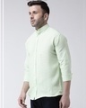 Shop Full Sleeves Cotton Casual Chinese Neck Shirt