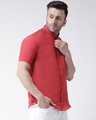Shop Half Sleeves Cotton Casual Chinese Neck Shirt-Full