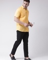 Shop Men's Yellow Casual Shirt-Front