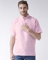 Shop Mens Short Kurta Half Sleeves-Front