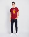 Shop Khadoos Half Sleeve T-Shirt Bold Red-Full