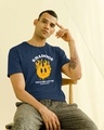 Shop Khadoos Half Sleeve T-Shirt Navy Blue-Front