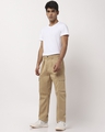 Shop Men's Khaki Cargo Pants-Full