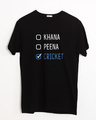 Shop Khana Peena Cricket Half Sleeve T-Shirt-Front