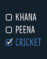 Shop Khana Peena Cricket Half Sleeve T-Shirt