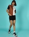 Shop Killer Brown Half & Half Short Top-Full