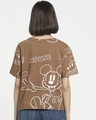 Shop Women's Killer Brown Mickey Graphic Printed Short Top-Design