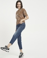 Shop Women's Killer Brown Mickey Graphic Printed Short Top-Full