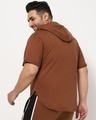 Shop Killer Brown Plus Size Apple Cut Hoodie T-shirt-Design
