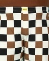 Shop Men's Brown & White Checked Plus Size Boxers