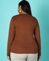 Shop Killer Brown Plus Size Full Sleeve T-shirt-Design