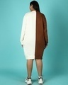 Shop Killer Brown Plus Size Half & Half Hoodie T-shirt-Design