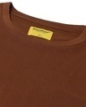 Shop Killer Brown Plus Size Half Sleeve T-shirt