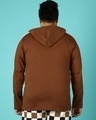 Shop Killer Brown Plus Size Sleeve Panel Hoodie T-shirt-Design