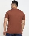 Shop Killer Brown Plus Size V-Neck T-shirt-Design