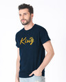 Shop King Gold Print Half Sleeve T-Shirt-Design