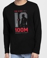 Shop King K 100M Full Sleeve T-Shirt Black-Front