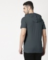 Shop King K 100M Half Sleeve Hoodie T-shirt Nimbus Grey-Design