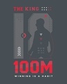 Shop King K 100M Half Sleeve Hoodie T-shirt Nimbus Grey-Full