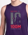 Shop King K 100M Round Neck Vest Parachute Purple -Front