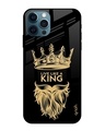 Shop King Life Printed Premium Glass Cover For iPhone 12 Pro (Impact Resistant, Matte Finish)-Front