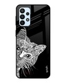 Shop Kitten Mandala Printed Premium Glass Cover For  A23(Impact Resistant, Matte Finish)-Front