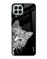 Shop Kitten Mandala Printed Premium Glass Cover For  M33 5G(Impact Resistant, Matte Finish)-Front