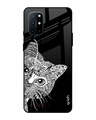 Shop Kitten Mandala Printed Premium Glass Cover For OnePlus 8T (Impact Resistant, Matte Finish)-Front