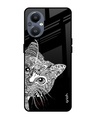 Shop Kitten Mandala Printed Premium Glass Cover For OnePlus Nord N20 5G (Impact Resistant, Matte Finish)-Front