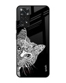 Shop Kitten Mandala Printed Premium Glass Cover For Redmi Note 11S (Impact Resistant, Matte Finish)-Front