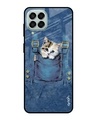 Shop Kitty In Pocket Printed Premium Glass Cover For  M33 5G(Impact Resistant, Matte Finish)-Front