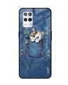Shop Kitty In Pocket Printed Premium Glass Cover for Realme 9 5G (Shock Proof, Scratch Resistant)-Front
