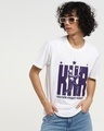 Shop Men's White KKR Batting Typography T-shirt-Front