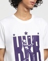 Shop Men's White KKR Batting Typography T-shirt