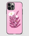 Shop Kobi Floral Premium Glass Case for Apple iPhone 15 Pro Max-Front