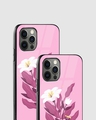 Shop Kobi Floral Premium Glass Case for Apple iPhone 15 Pro Max-Design