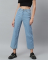 Shop Women's Blue High Rise Jeans-Front