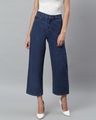 Shop Women's Blue Mid Rise Jeans-Front
