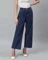 Shop Women's Blue Mid Rise Jeans-Front