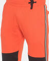 Shop Men's Orange Slim Fit Joggers-Full