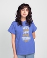 Shop Lash Porbe Pochinki Te Boyfriend T-Shirt Blue Haze-Front
