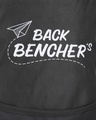 Shop Unisex Black Last Benchers Printed Small Backpack