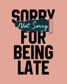 Shop Late And Not Sorry Boyfriend T-Shirt-Full