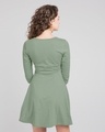Shop Laurel Green Flared Dress-Design